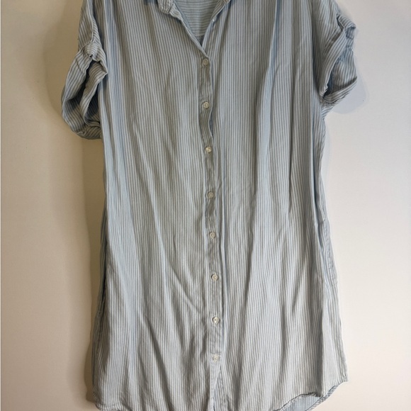 Thread & Supply Dresses & Skirts - Thread & Supply Light Blue Striped Casual Shirt